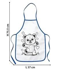 WC-02 Kids Aprons for Activities Drawing Painting & Coloring with Waterproof Apron, Palette, Paints and Brush/Kids- PACK OF 1- COLOR MAY VARY