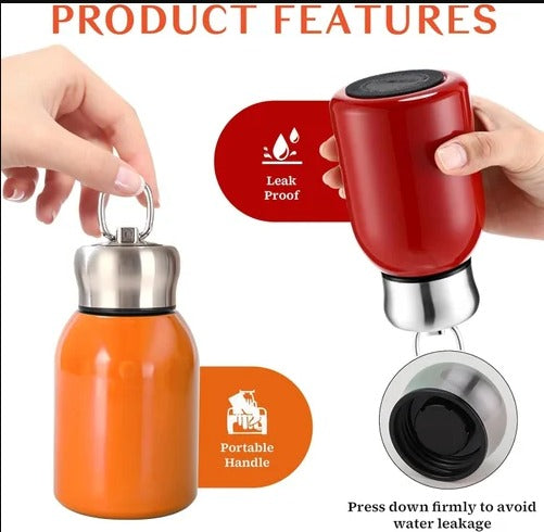 20928 300ML Stainless Steel Water Bottle with Infuser and Strainer – Leakproof Reusable Tumbler for Tea and Juice Multicolor