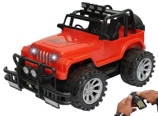 ABY-666 Remote Controlled Jeep, Remote Control Jeep Off Road Vehicle Toy, Remote Control Monster Jeep with Head Lights, Remote Control Jeep for Kids Boys & Girls