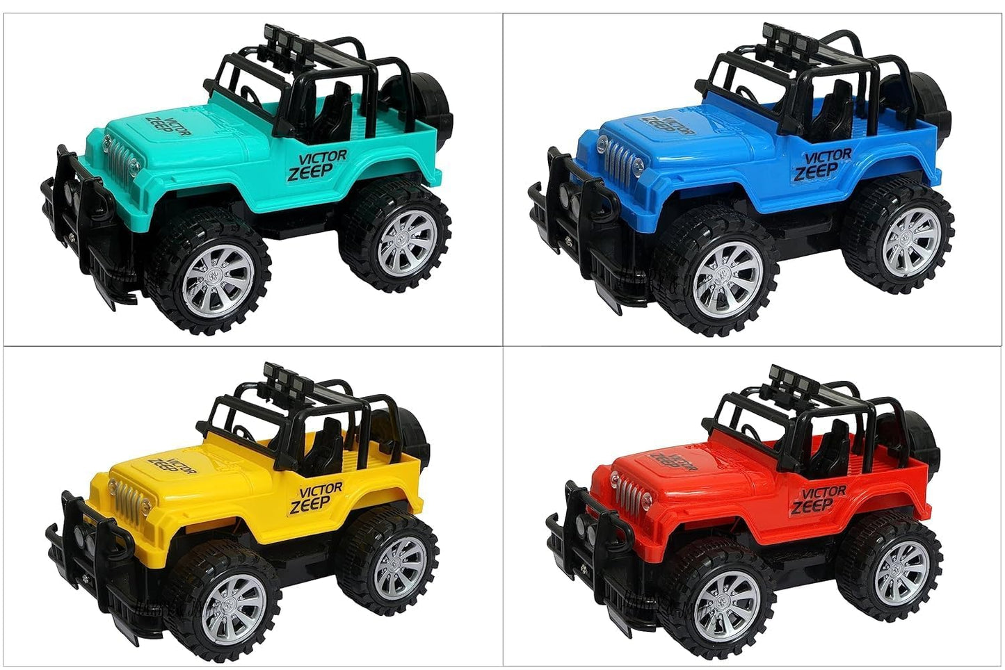 ABY-666 Remote Controlled Jeep, Remote Control Jeep Off Road Vehicle Toy, Remote Control Monster Jeep with Head Lights, Remote Control Jeep for Kids Boys & Girls