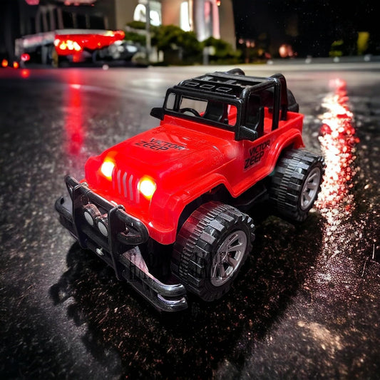 ABY-666 Remote Controlled Jeep, Remote Control Jeep Off Road Vehicle Toy, Remote Control Monster Jeep with Head Lights, Remote Control Jeep for Kids Boys & Girls