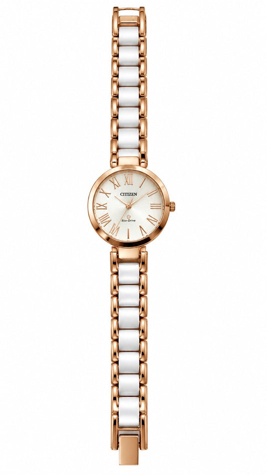 21235  Watch Women Gift  Gold Ladies Wrist Watches Ceramic Strap Bracelet Clock