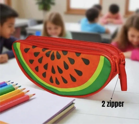 21287 Fruit Shape Pouch for Kids & Women, Cute Zipper Storage Case for Stationery, Makeup, Coins & Small Accessories, Random Design  [Rrandom Colour]