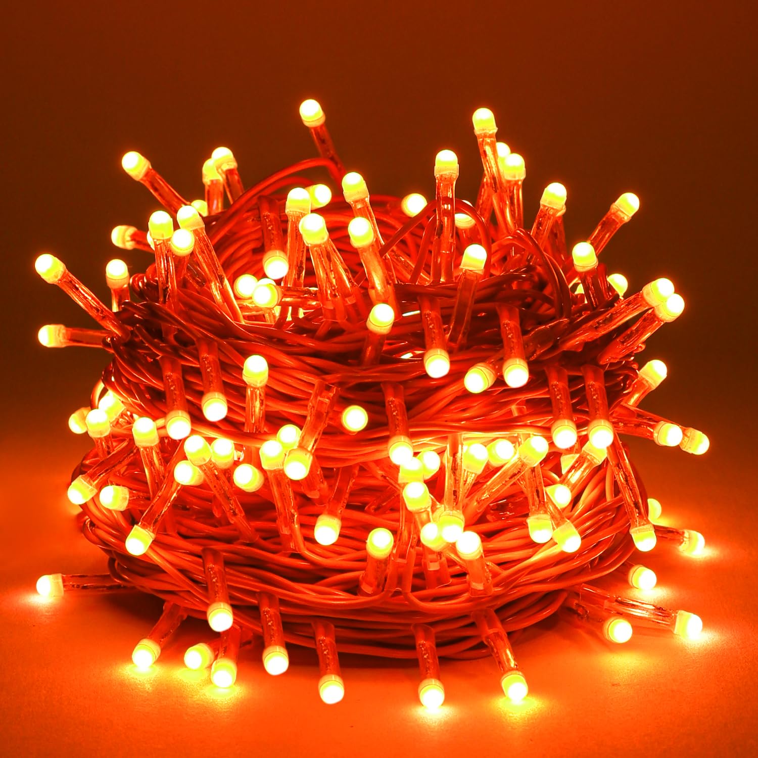 YGD-17 Lexton Lunar Ultra Bright Star Master  Light Plug Sourced 36 LEDS 11 Metre Best for Home Decorative, Indoor & Outdoor Decoration, Diwali, Christmas, Wedding Light (Pack of 1, Orange)