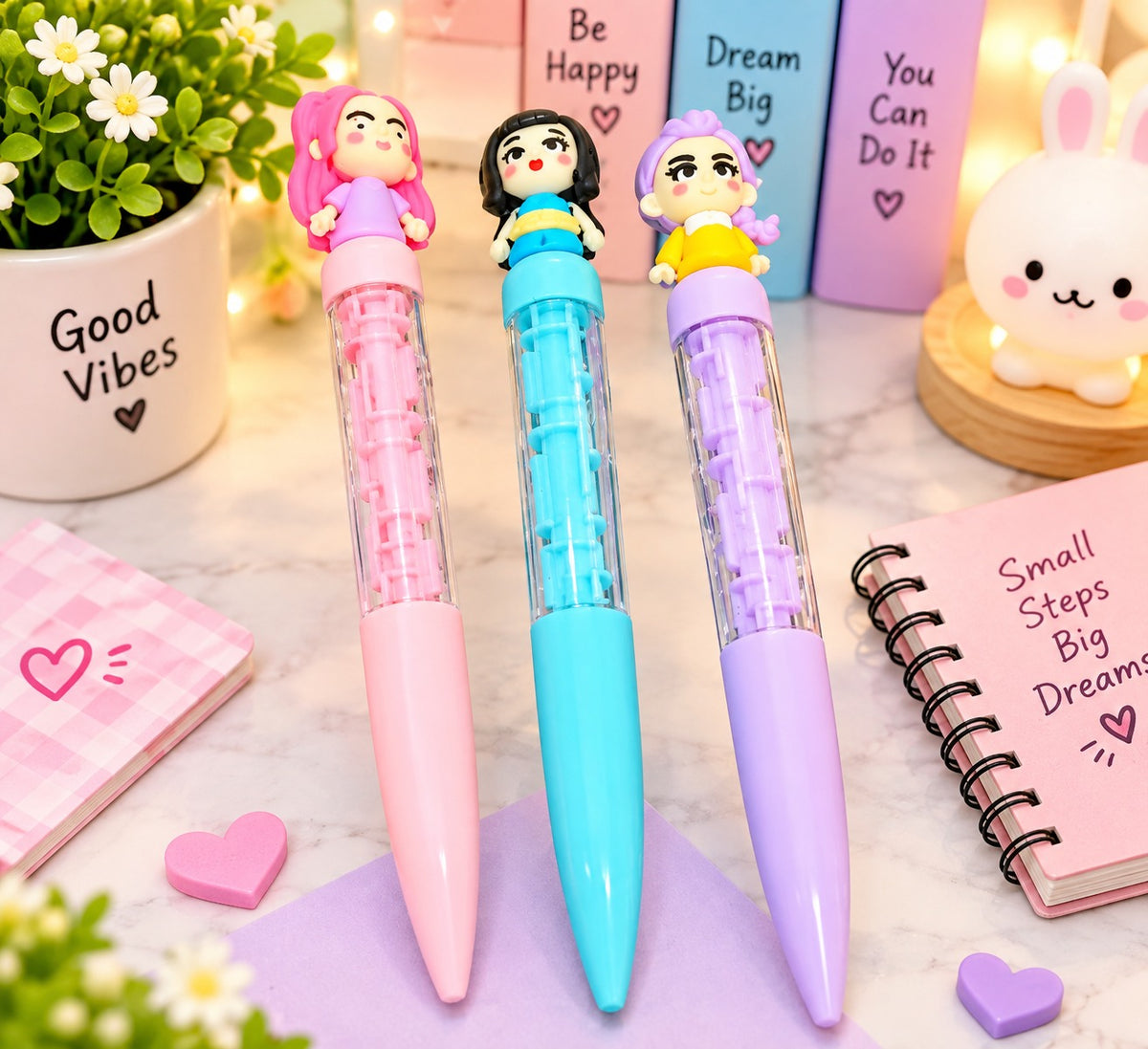 21300 [36 pcs] Puzzle Pen Retro Cartoon French Fries Novelty Pen – Cute Colorful Fun Writing Pen