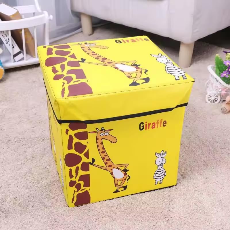 AN-5035 Kids Storage Box Foldable, Child-friendly Storage Container for Toys and Games [Random Design}