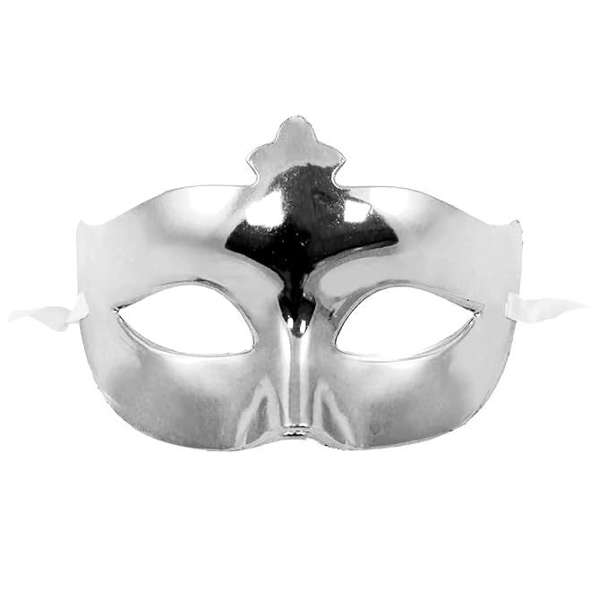 21319  [Pack of 12] Prime Colourful Eye Mask Role Play Theme Party Mask for Halloween Xmas Party,Birthday Party for Kids and Adults [Random Colour]