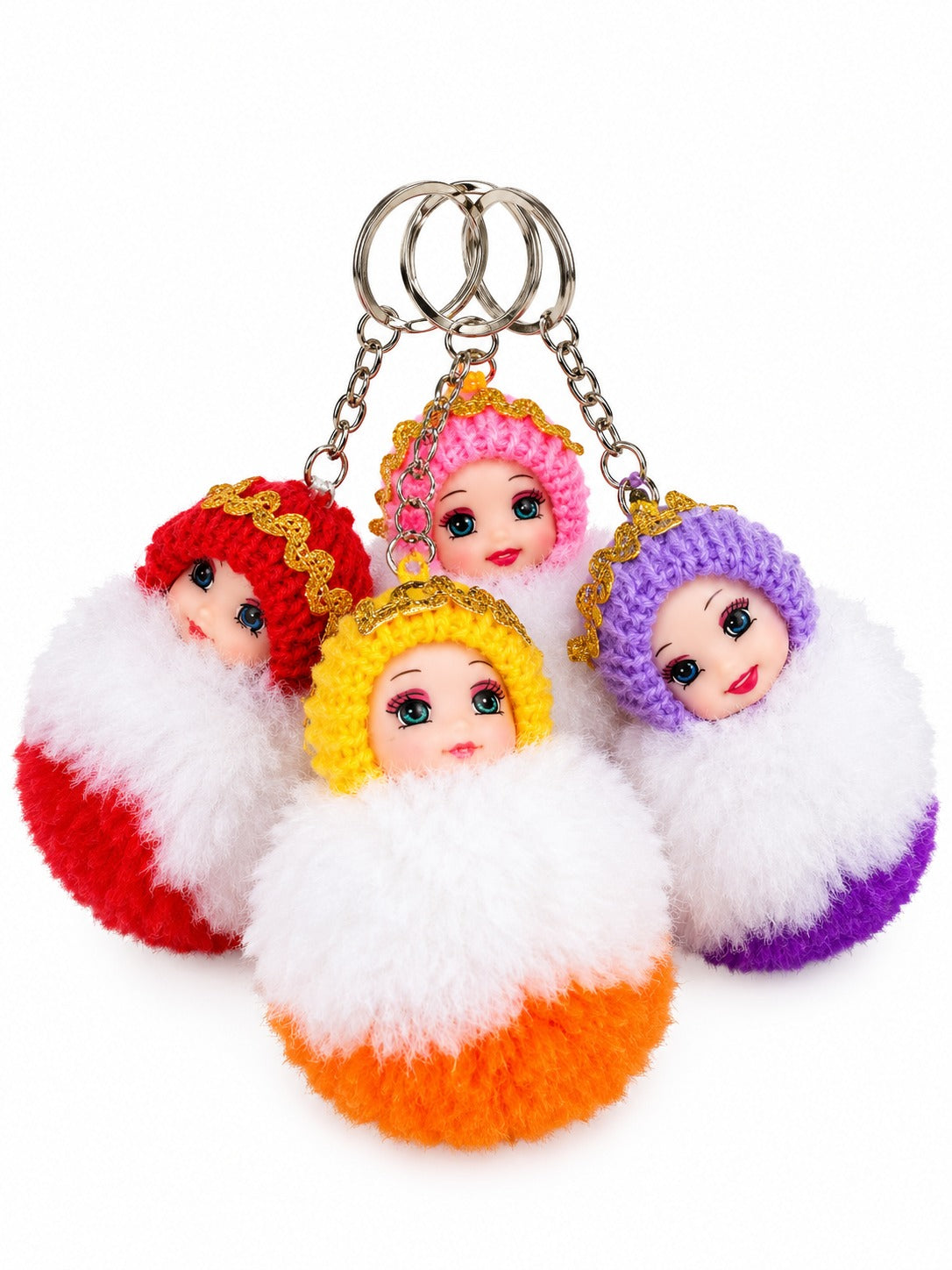 21345 {PACK OF 12} Cute Love Doll Keychain