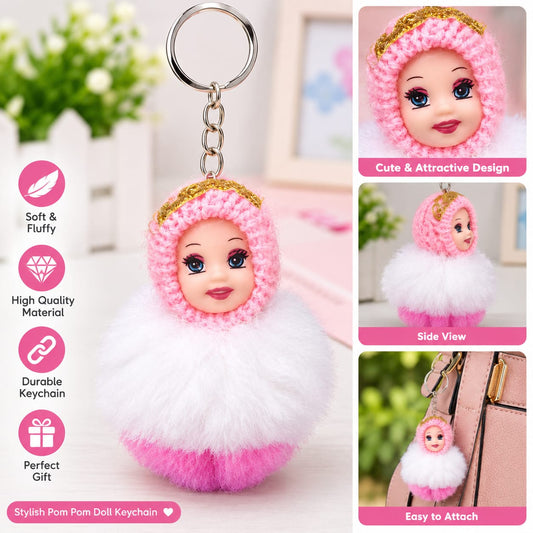 21345 {PACK OF 12} Cute Love Doll Keychain