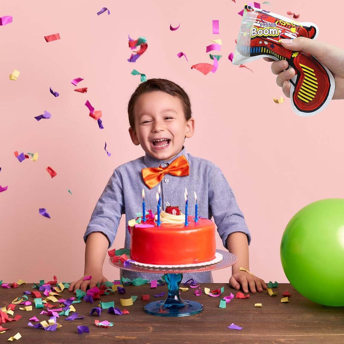 21520  Party Poppers Party Supplies MulticolorMetallic Inflatable Gun Premium Popper Favors for Birthday Wedding Graduation Anniversary Parties Celebrations