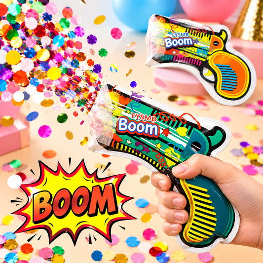 21520  Party Poppers Party Supplies MulticolorMetallic Inflatable Gun Premium Popper Favors for Birthday Wedding Graduation Anniversary Parties Celebrations