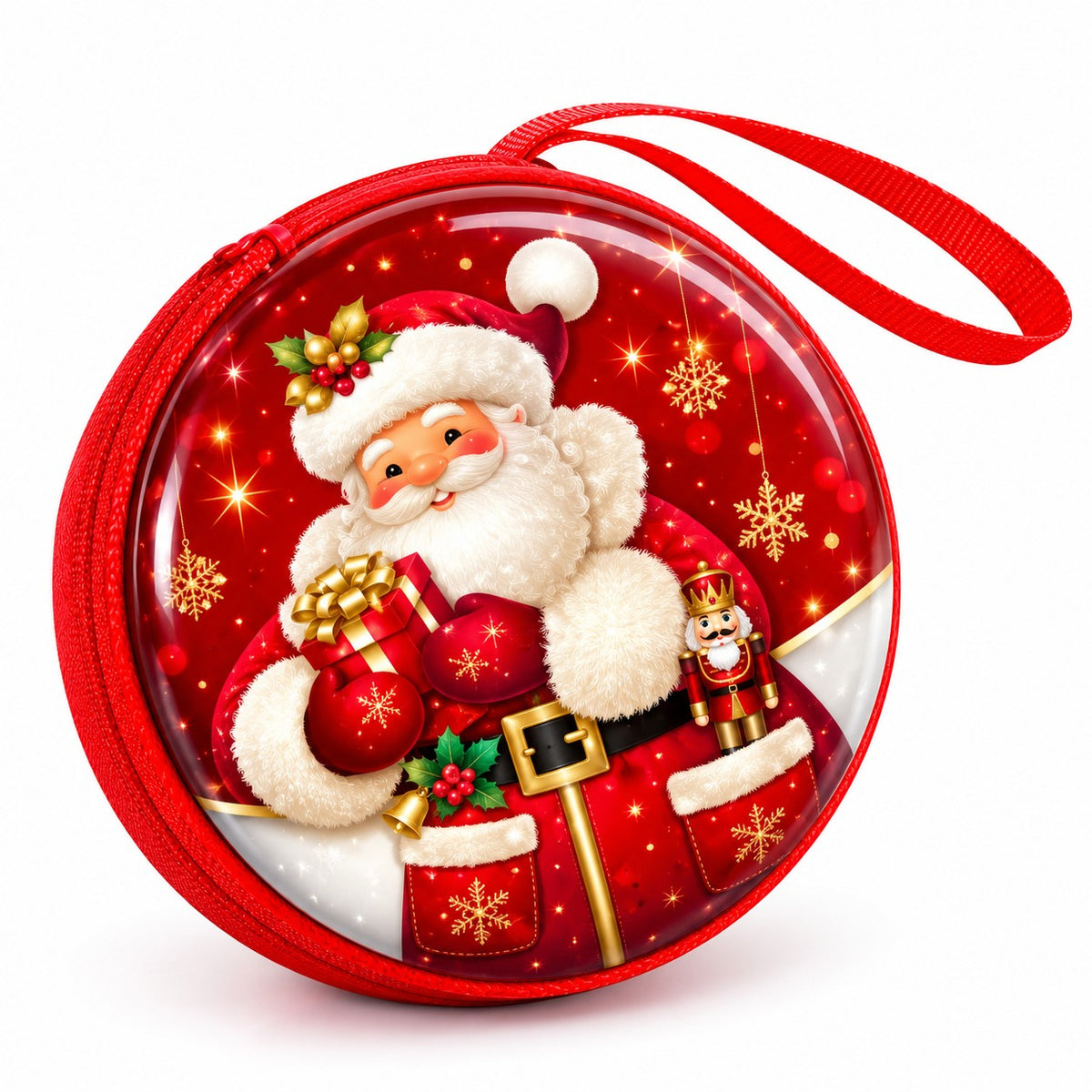 21567 Festive Santa Christmas Pouches in Winter Wonderland