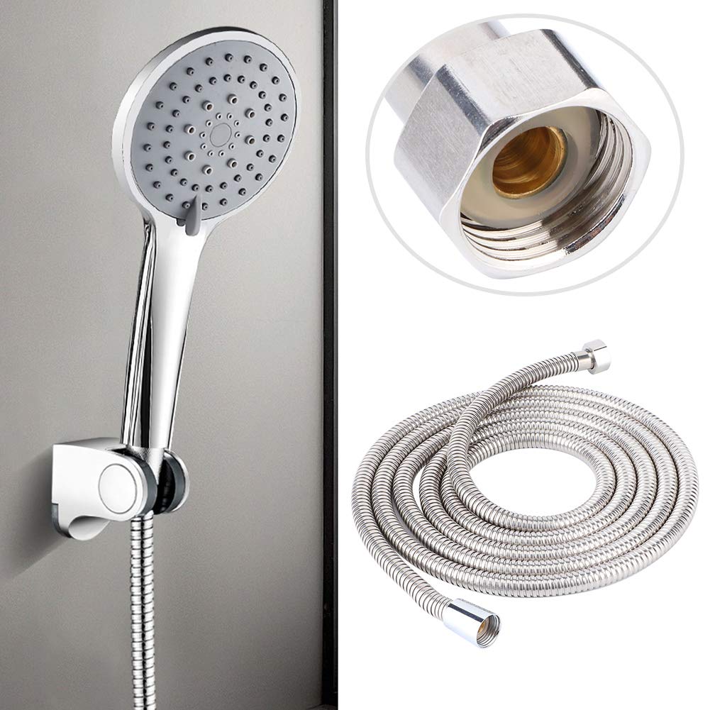 21579  [150 CM] Hose Pipe Ennius Shower Pipe For Bathroom, Bathroom Hand Shower Pipe - Portable Bidet Spray For Toilet & Jet Spray Pipe | Toilet Hand Jet Spray Pressure Pipe