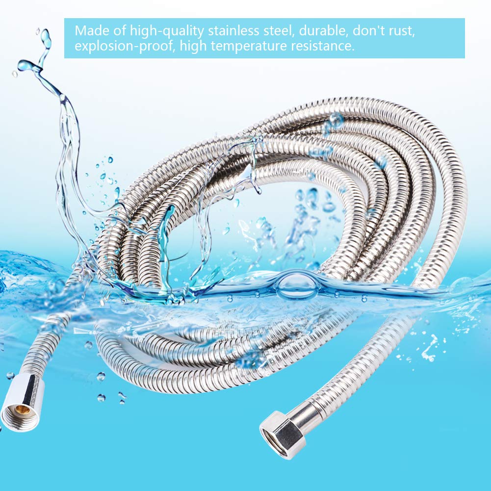 21579  [150 CM] Hose Pipe Ennius Shower Pipe For Bathroom, Bathroom Hand Shower Pipe - Portable Bidet Spray For Toilet & Jet Spray Pipe | Toilet Hand Jet Spray Pressure Pipe