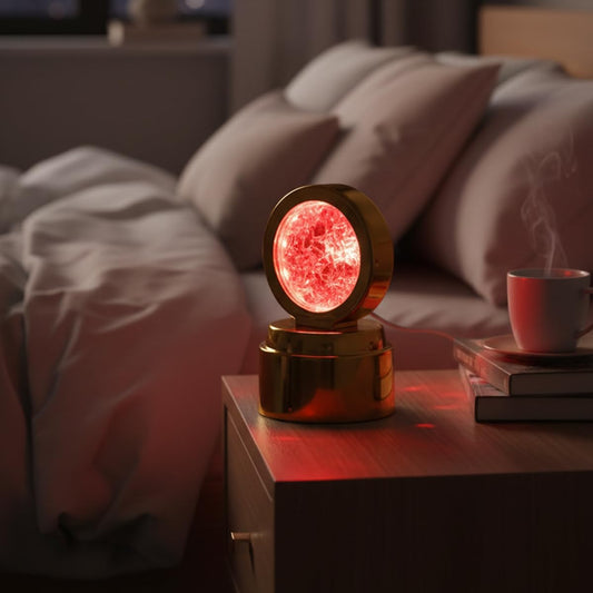 21581 Rotating Crystal Ball Lamp Red USB Cable