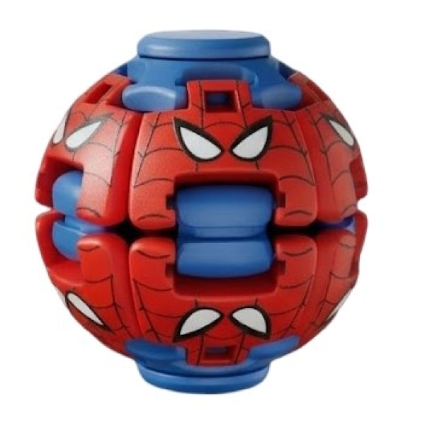 21585 Superhero Gyro Ball Fidget Spinner Keychain Toy – Colorful Rotating Puzzle Keychain for Kids