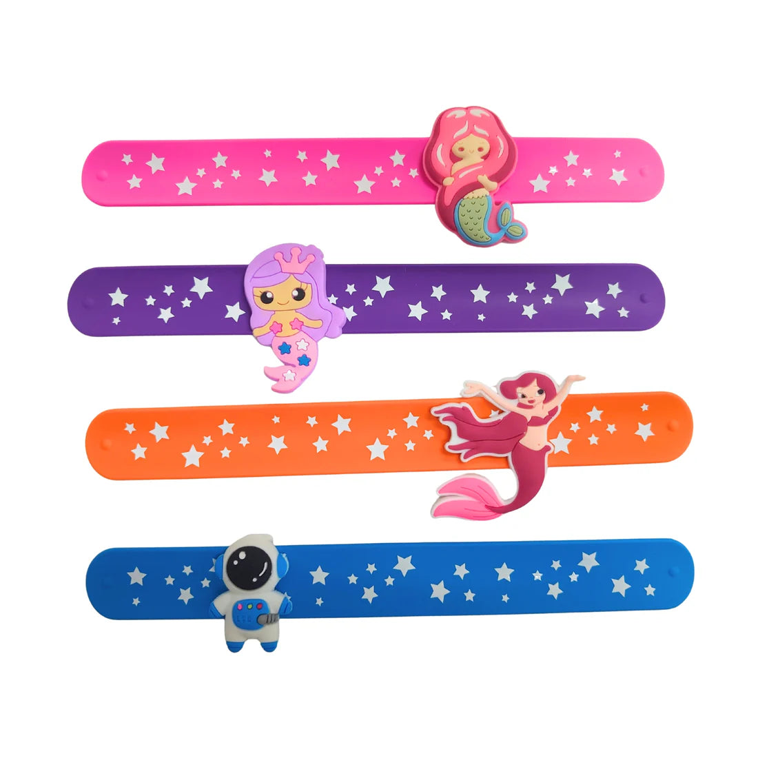 20627  Slap Snap Silicone Band Bracelet for Kids Wrist Band for Girls Kids Colorful Slap Bracelets for Girls Hand Band {Random Design}