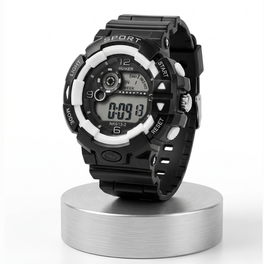 20660 Digital Dial Alarm with Sound Waterproof Light Kids Watch for Boys & Girls {Random Design}