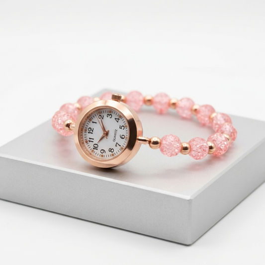 20655 Stylish Analog Girls Wrist Watch –Girls Bracelet Watch with Beads – Stylish Analog Quartz Watch for Kids and Teens {Random Design}