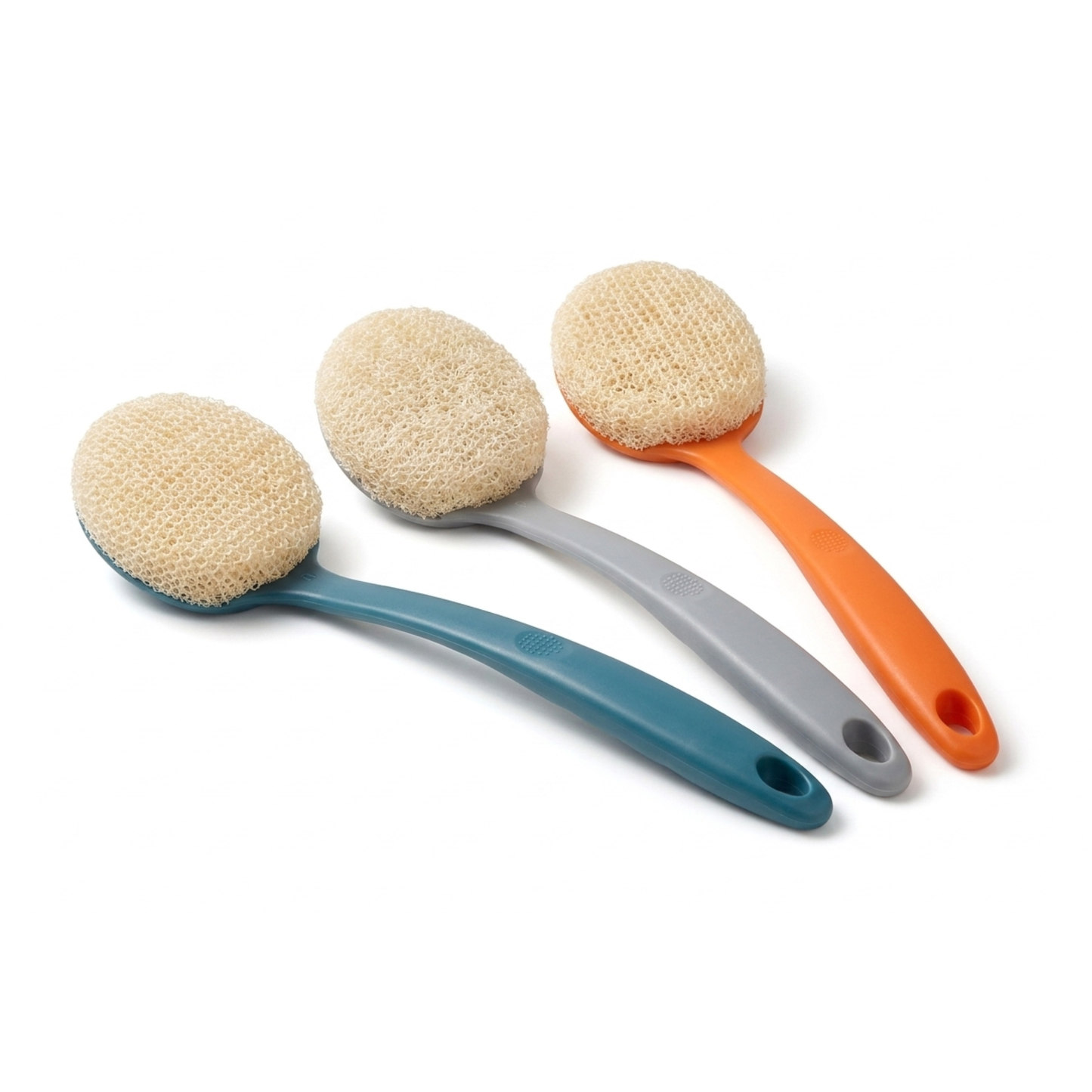 11305 Back Scrubber for Shower, Long Handle Bath Sponge Lufa Shower Brush {Random Colour}