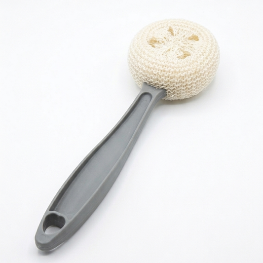 11305 Back Scrubber for Shower, Long Handle Bath Sponge Lufa Shower Brush {Random Colour}