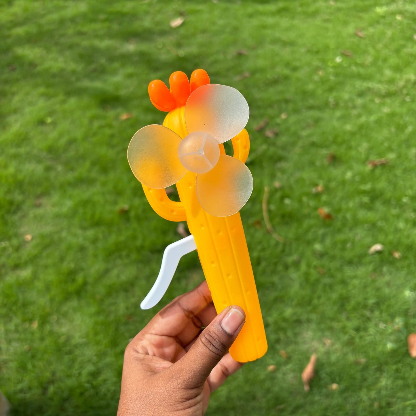 21140 Cactus Hand Fan for Kids & Adults, Cute Burger & Fries Hand Press Fan, Portable, Lightweight Summer Toy for Trave