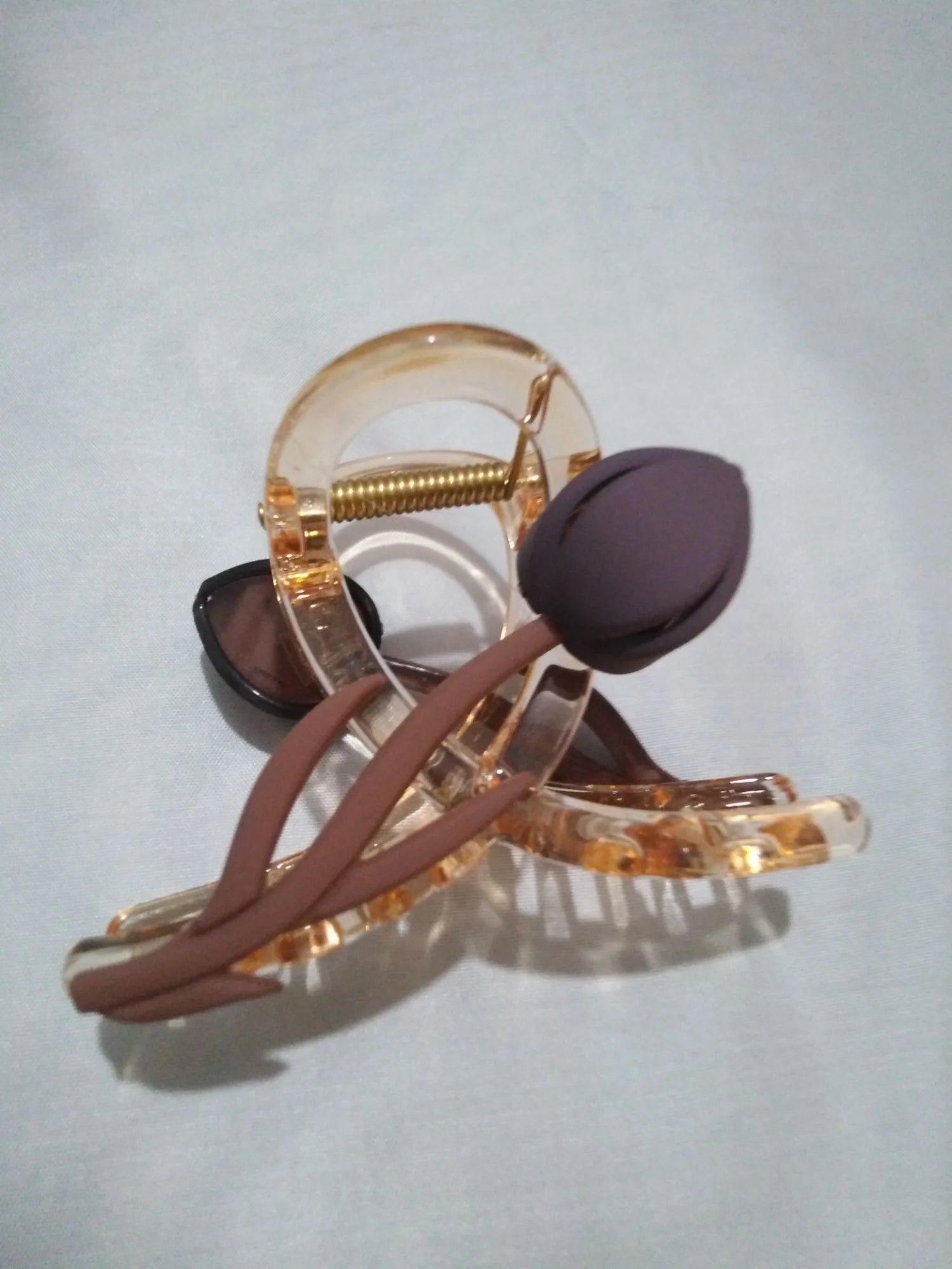 11262 Tulip Shape Matte Finish Hair Claw Clips for Women & Girls | Strong Grip Stylish Hair Clips | Casual Use & Party Use