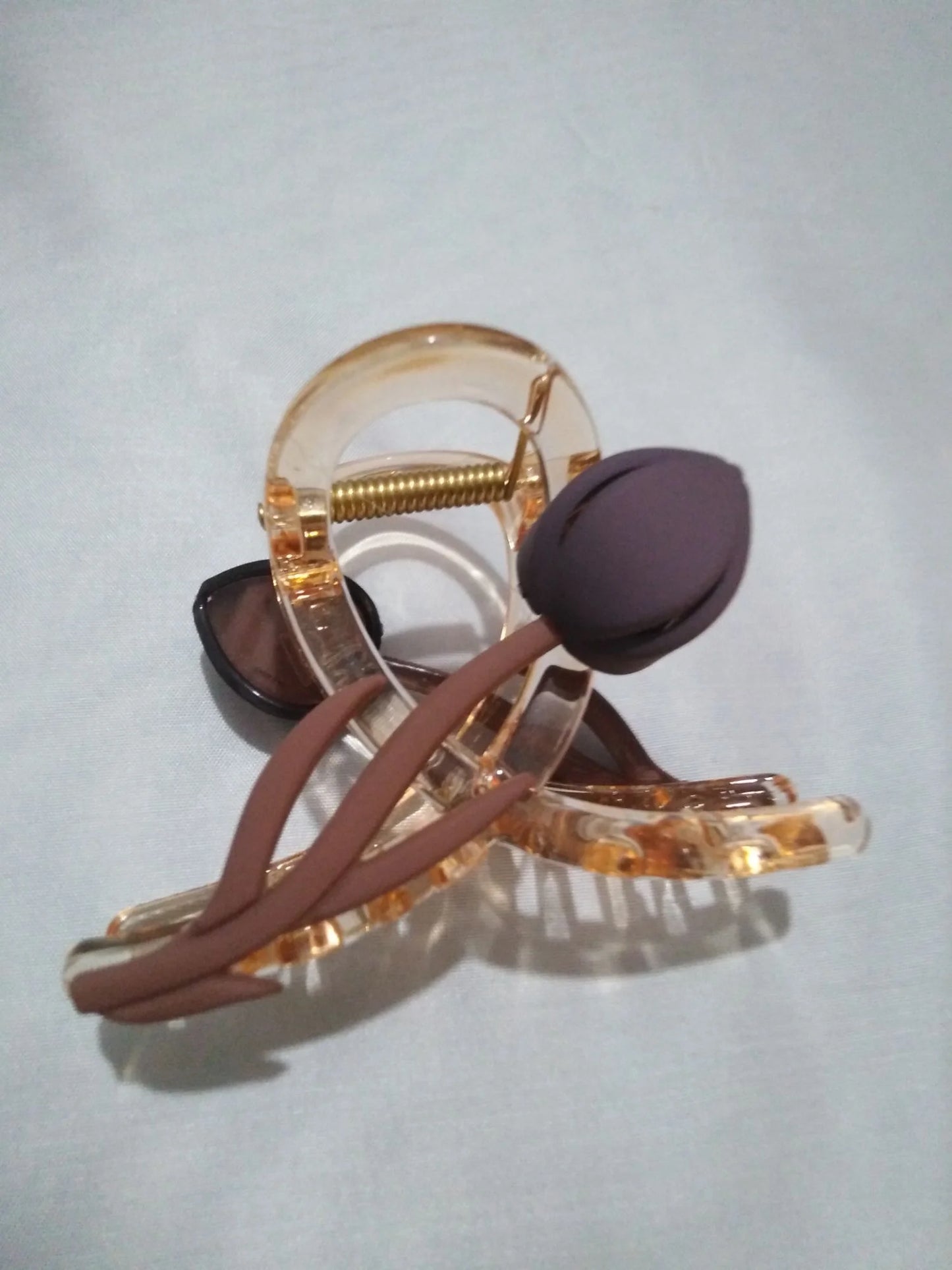 11262 Tulip Shape Matte Finish Hair Claw Clips for Women & Girls | Strong Grip Stylish Hair Clips | Casual Use & Party Use