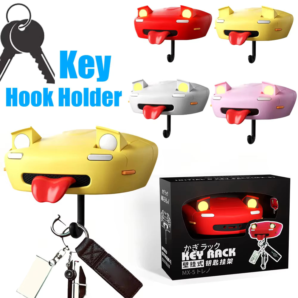 20761 MX5 Miata Key Holder JDM Key Hooks Key Rack Organizer Wall Decorative for Entryway, Front Door, Hallway, Office {Random Color}