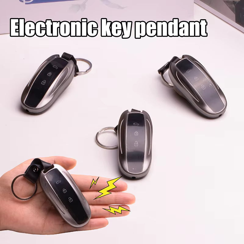 20853 Kid's Prank Toy, Black Electric Shock Car Key Trick, Keychain Gag Gift
