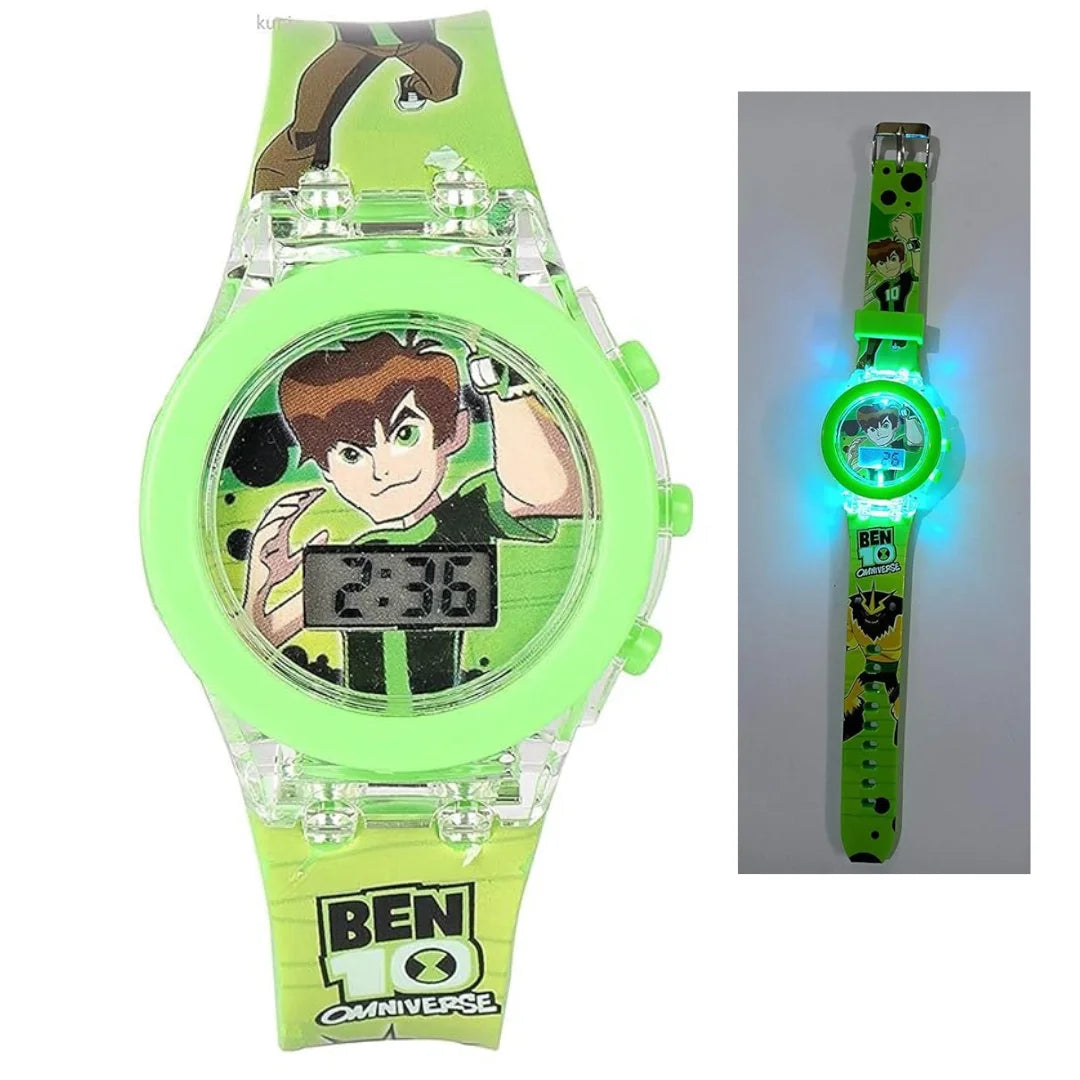 8010 Digital Watch for Kids with Disco LED Lights and music Boys