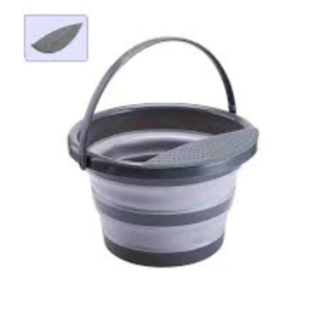 7037 Silicone Folding Bucket Size 8 inches *10 inches * Capacity 5 liters