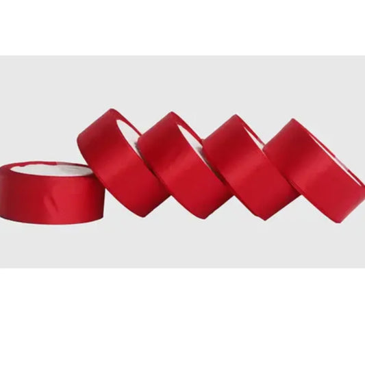 10018 ( 5 pcs ) 1 inch Red Satten Ribbon