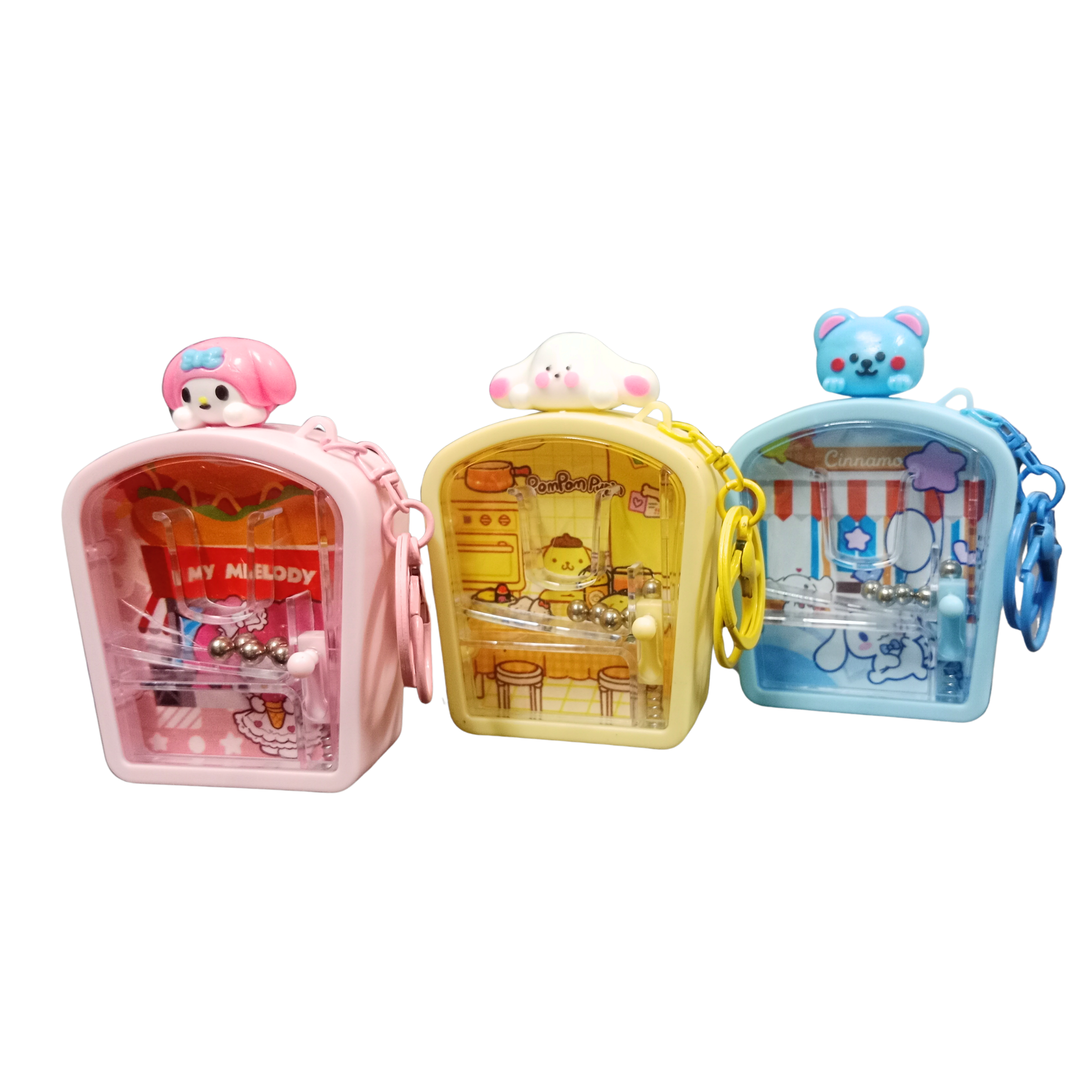 20548 Sanrio Character Pinball Keychain {Random Color}