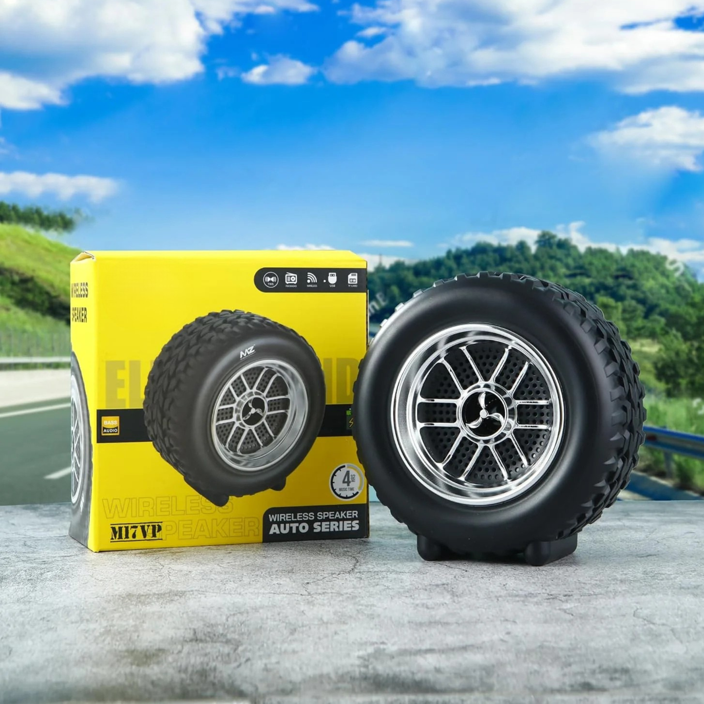 20467 (Portable Bluetooth Speaker) Dynamic Thunder Sound Auto Series 8 W Bluetooth Speaker (Black, Stereo Channel)
