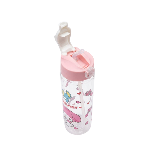 20688 Hello Kitty, My Melody, Kuromi Cartoon Cute Kids Sipper Water bottle Portable Water Bottle With Strap BPA Free Plastic Water Bottle {Random Design}