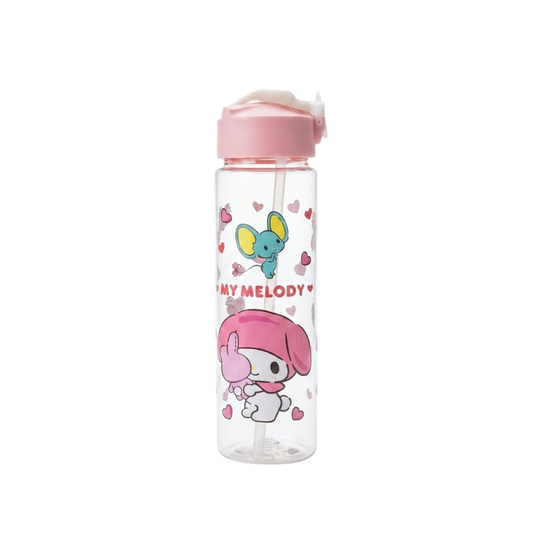 20688 Hello Kitty, My Melody, Kuromi Cartoon Cute Kids Sipper Water bottle Portable Water Bottle With Strap BPA Free Plastic Water Bottle {Random Design}
