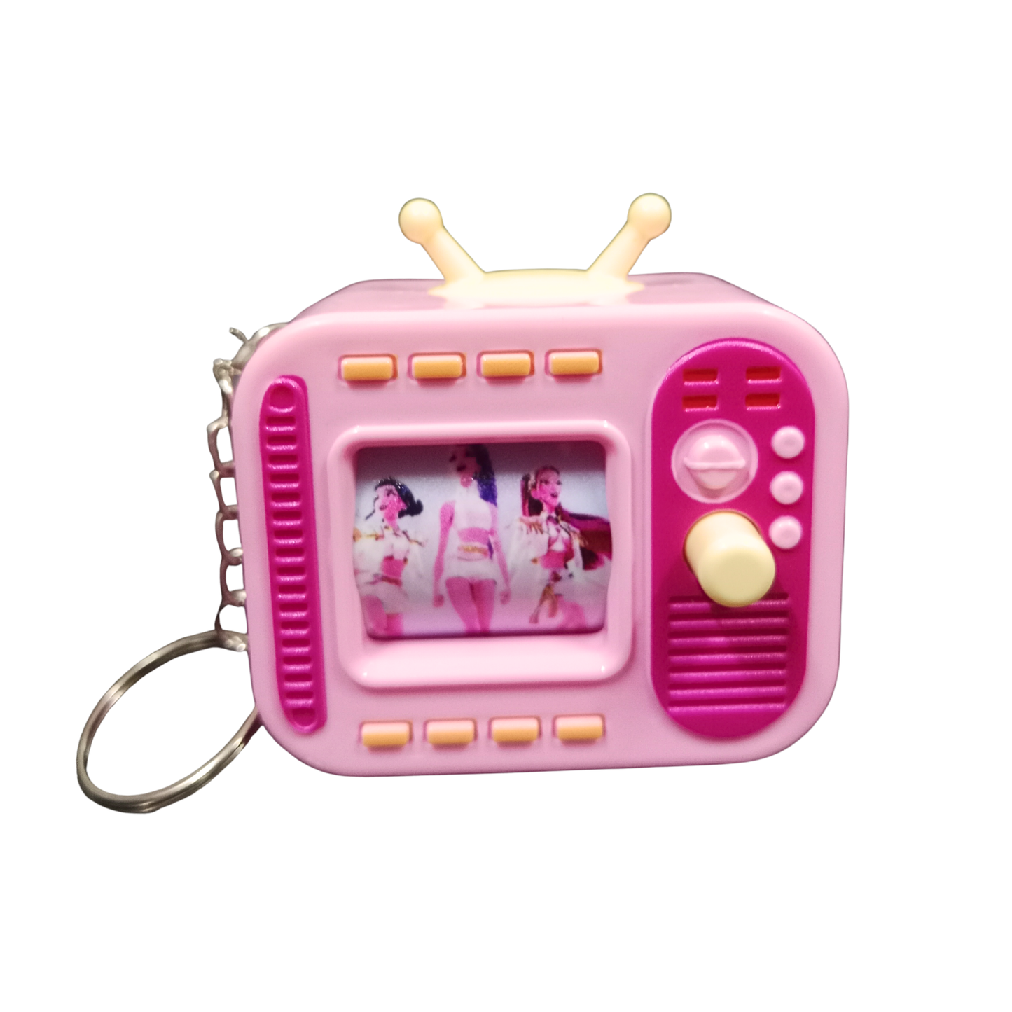 20547 Mini Retro TV Keychain {Random Color}