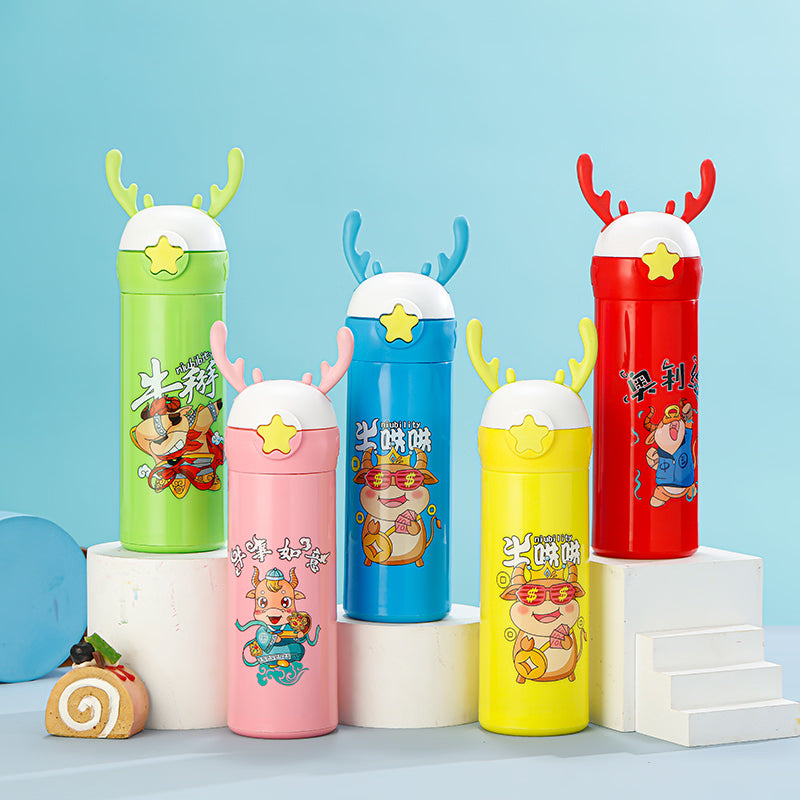 20477 Plastic Glass Bottle For Kids Dear Shaper 450 Ml {Random Color}