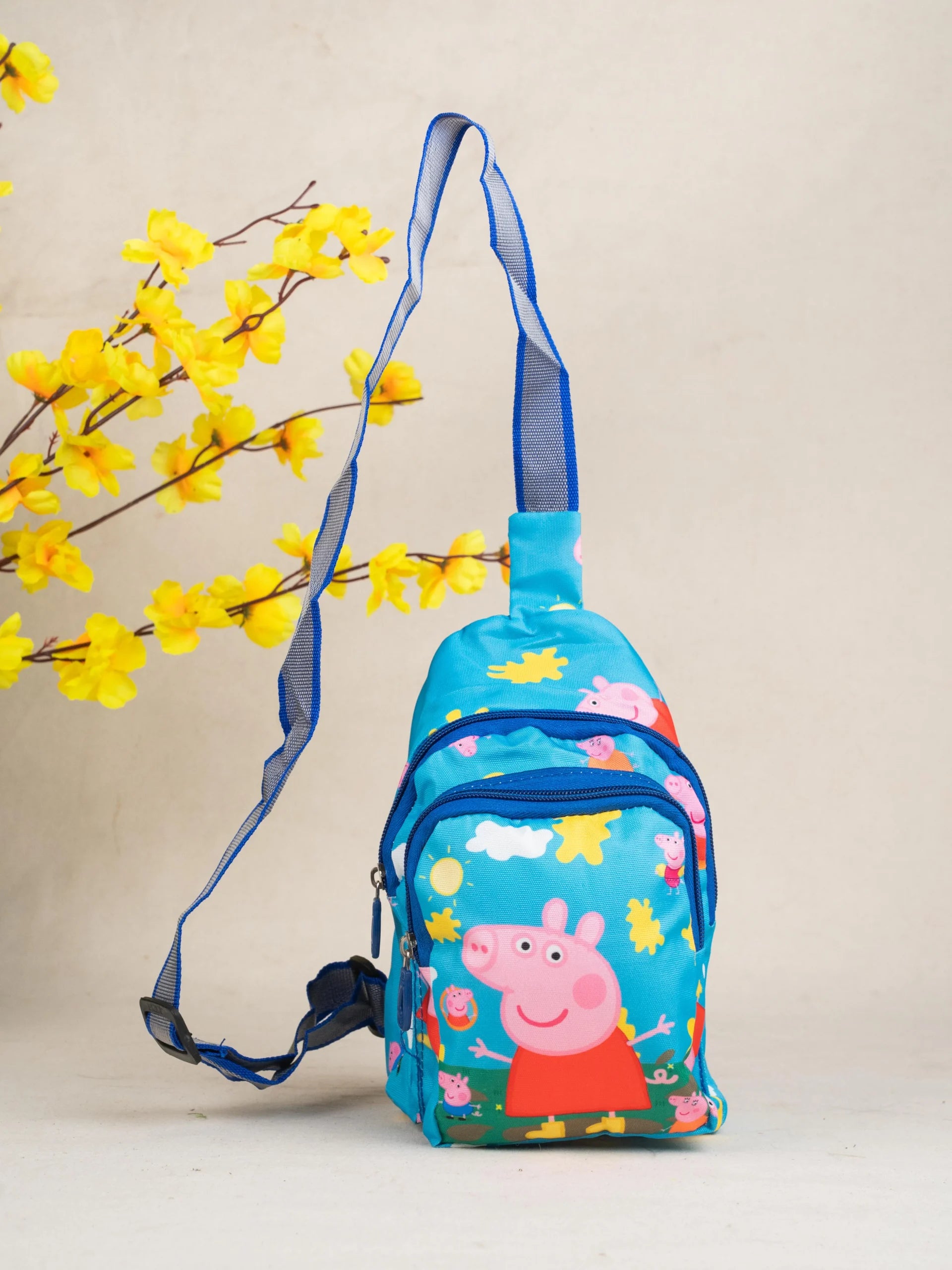 11295 Sling Crossbody Bags for Kids Teenagers Crossbody Bag Chest Bag Adjustable Strap Travel Holiday {Random Colour}