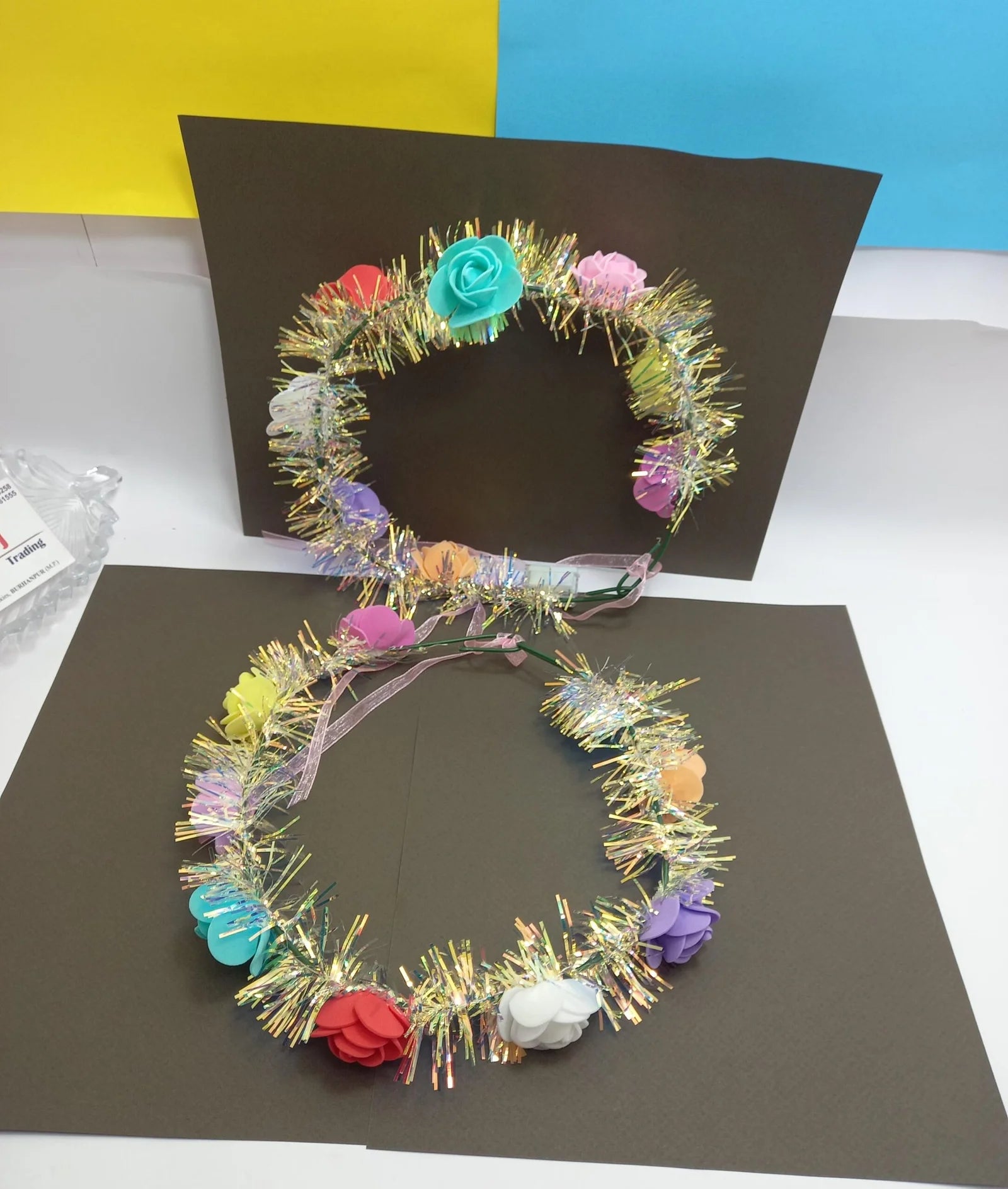 4625 Flower tiyara (pack of 10)