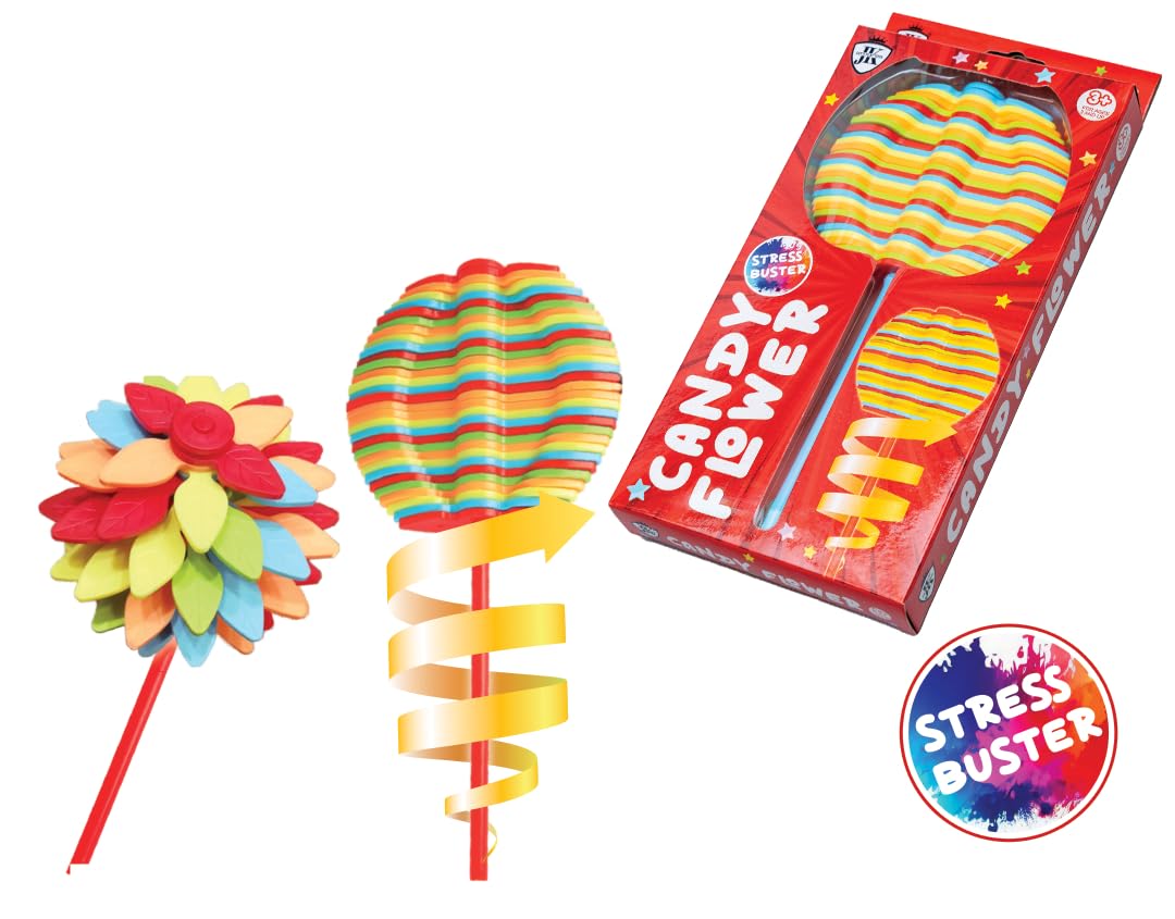 10084 Candy Flower Toy Colorful Twisting and Rotating Fidget Spinner for Kids & Adults