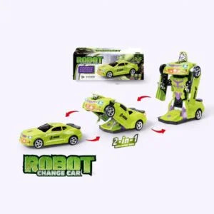 2042A Toy Deform Robot Car for Kids, Go Action 2 in 1 Robot Car with LED Lights Random color’s