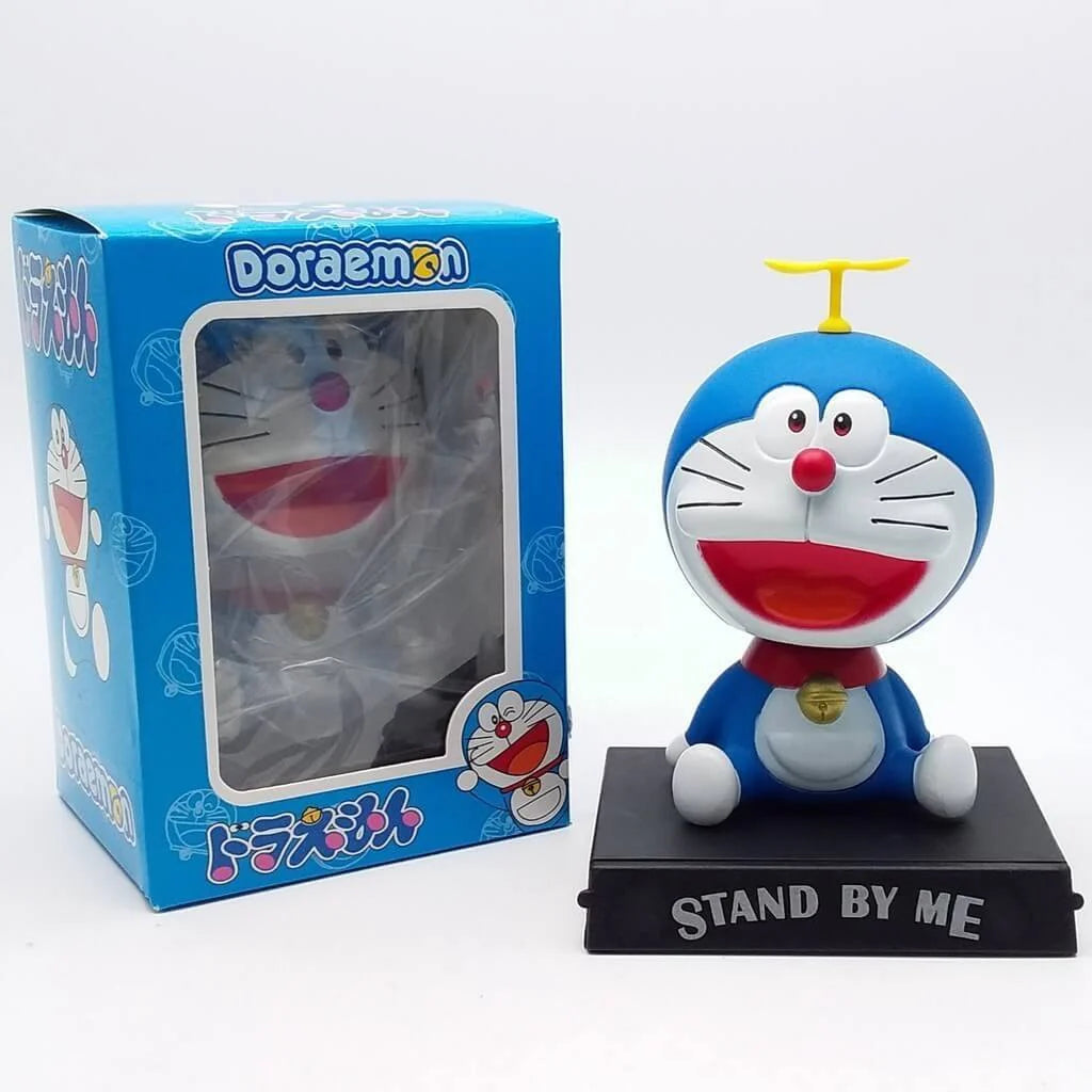 20341 Super Hero Doremon Action Figure Limited Edition Bobblehead with Mobile Holder for Car Dashboard