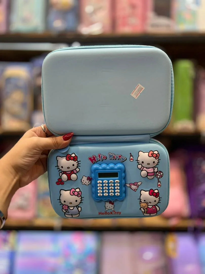 10744 Big Size Cartoon 3D Cover Pencil Case, Large Capacity Calculator Pencil Case with Compartments Pouch