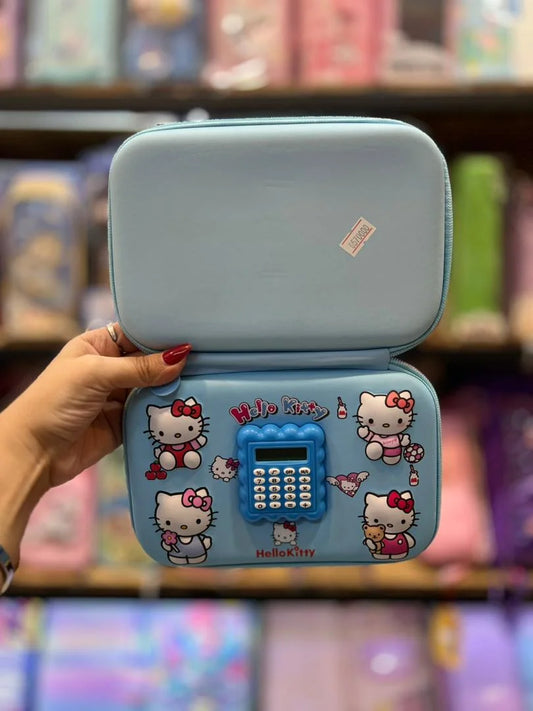 10744 Big Size Cartoon 3D Cover Pencil Case, Large Capacity Calculator Pencil Case with Compartments Pouch