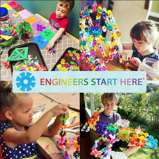 0502 Crafts Snowflakes Blocks, Stem Blocks, Educational Construction Snowflakes Blocks for Kids Colorful Snowflakes Building Blocks Toys