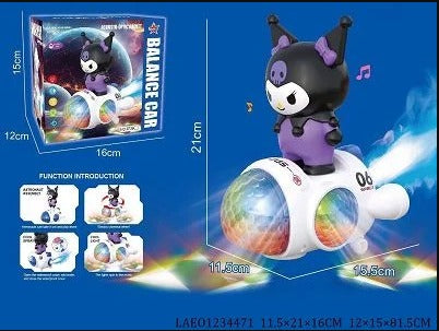 0743 Hello kitty balance car with light sound