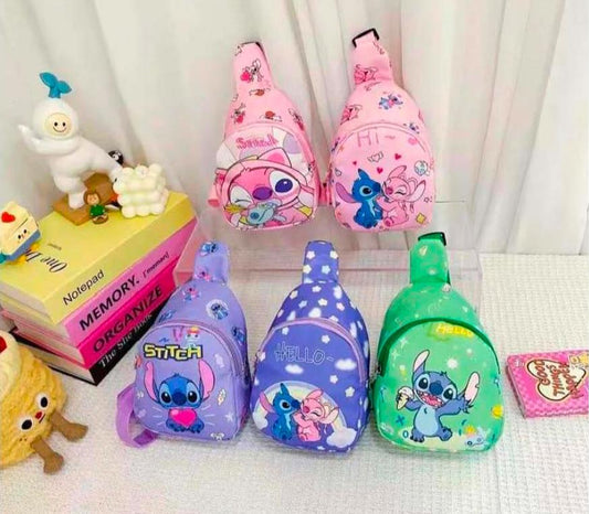 21179 Kids Casual Backpack With – Small – Stitch Bye