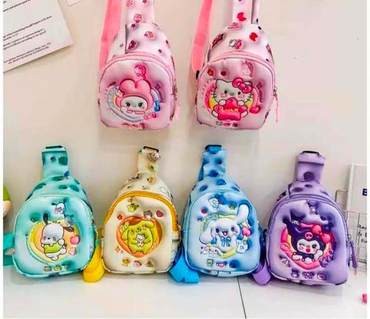 21179 Kids Casual Backpack With – Small – Stitch Bye